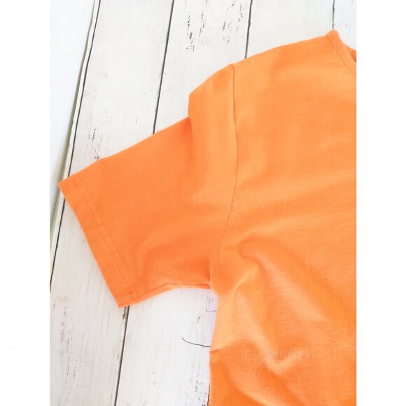 Marisa Christina T-Shirt Medium Orange Vintage 90s Y2K Classic Lagenlook Preppy - Picture 9 of 11